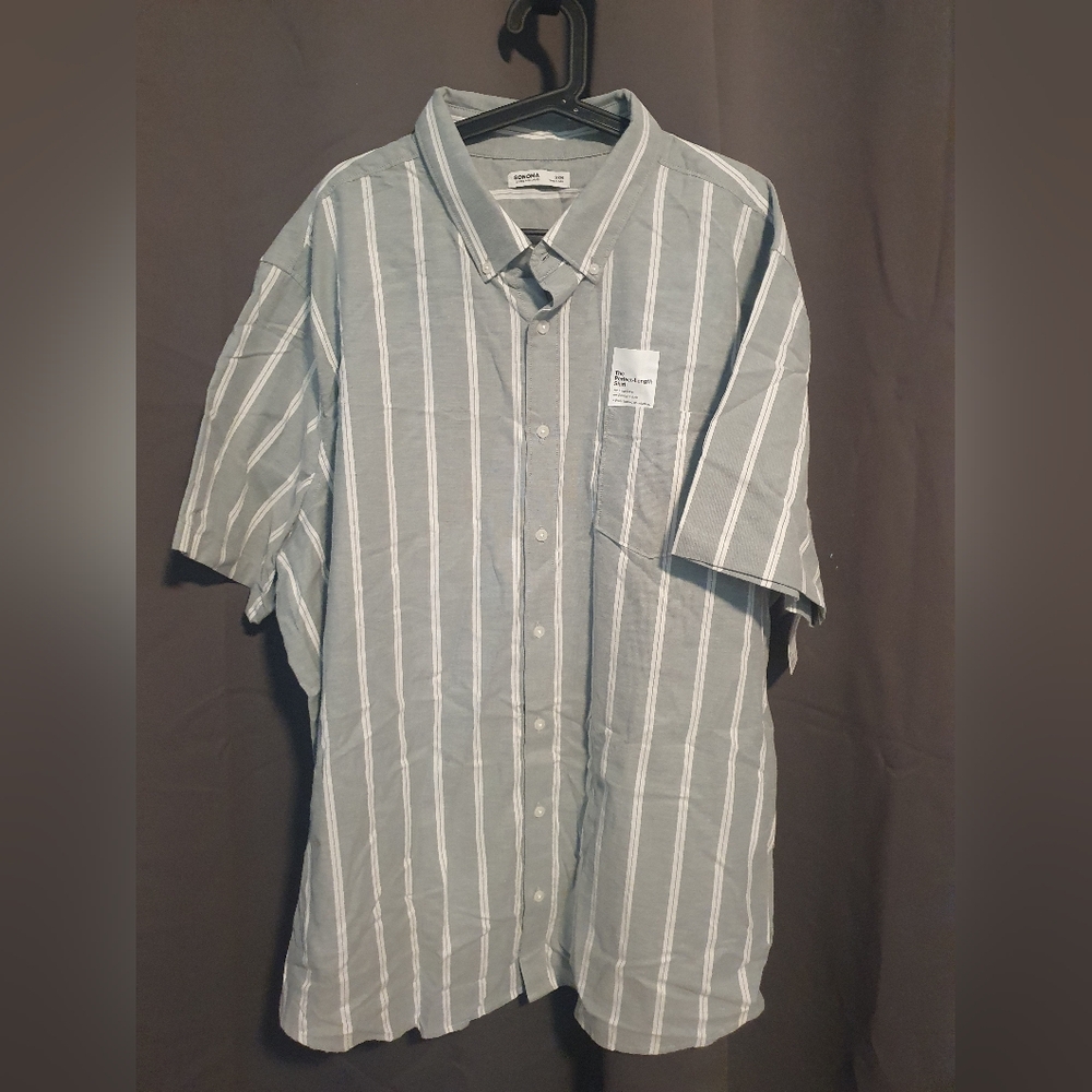 Men's Striped Gray Shirt
